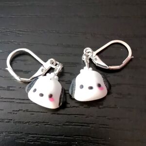 NEW Pochacco Resin Drop Earrings